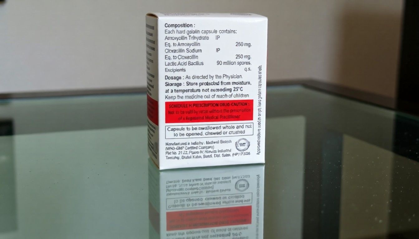 Amoxycillin, Cloxacillin & Lactic Acid Bacillus Capsules - Image 2