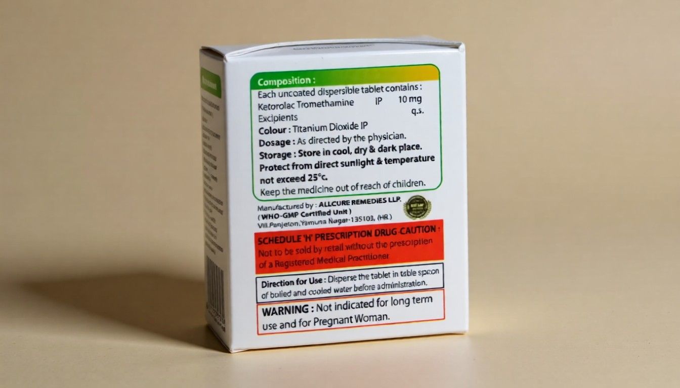 Ketorolac Tromethamine Dispersible Tablets - Image 5