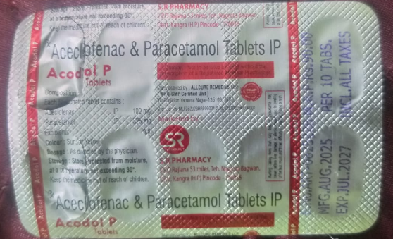 Aceclofenac & Paracetamol Tablets IP – Effective Pain Relief & Anti-Inflammatory Medication - Image 2